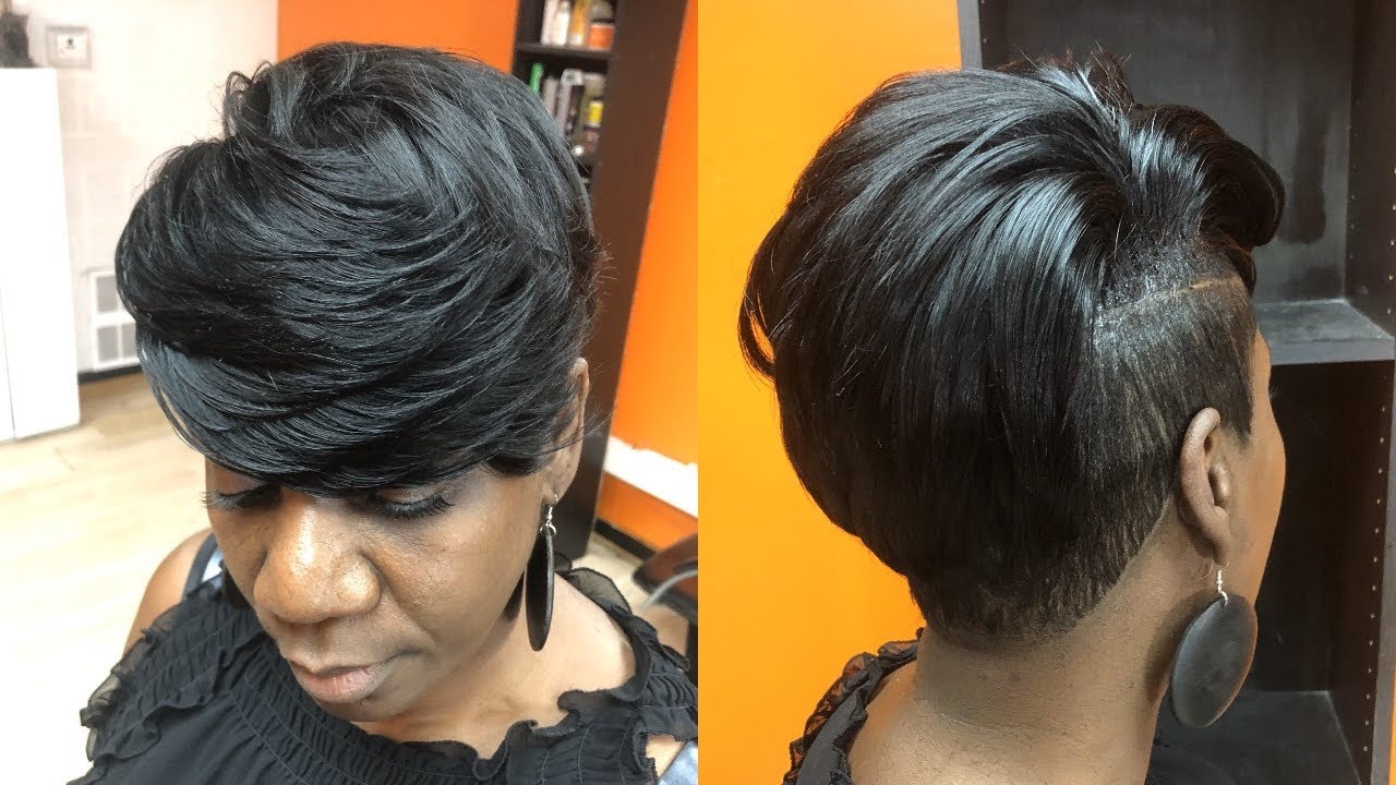 PARTIAL Quick Weave w/ ILLUSION PART  Using Bold Lace Front Glue FT Model Model