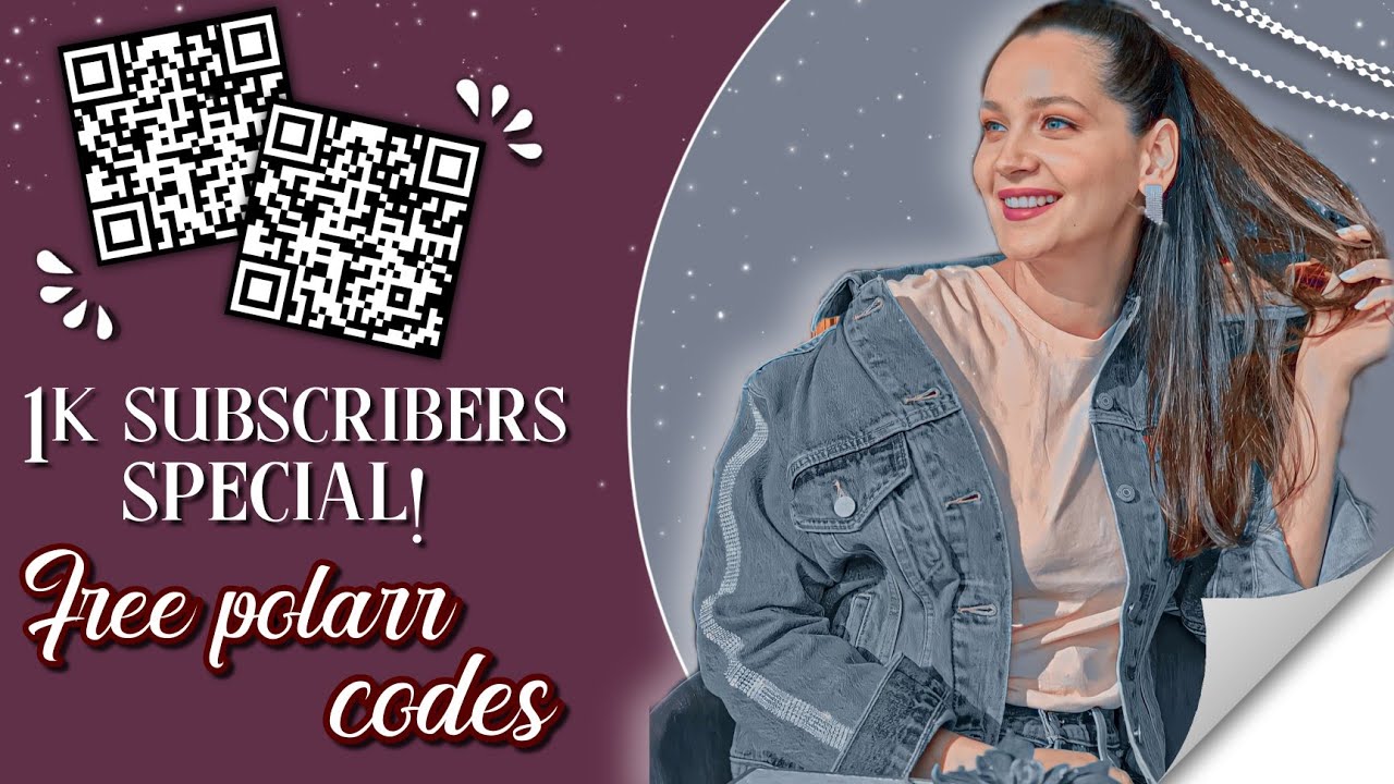 1k subscribers special!❥ Free polarr codes!✿