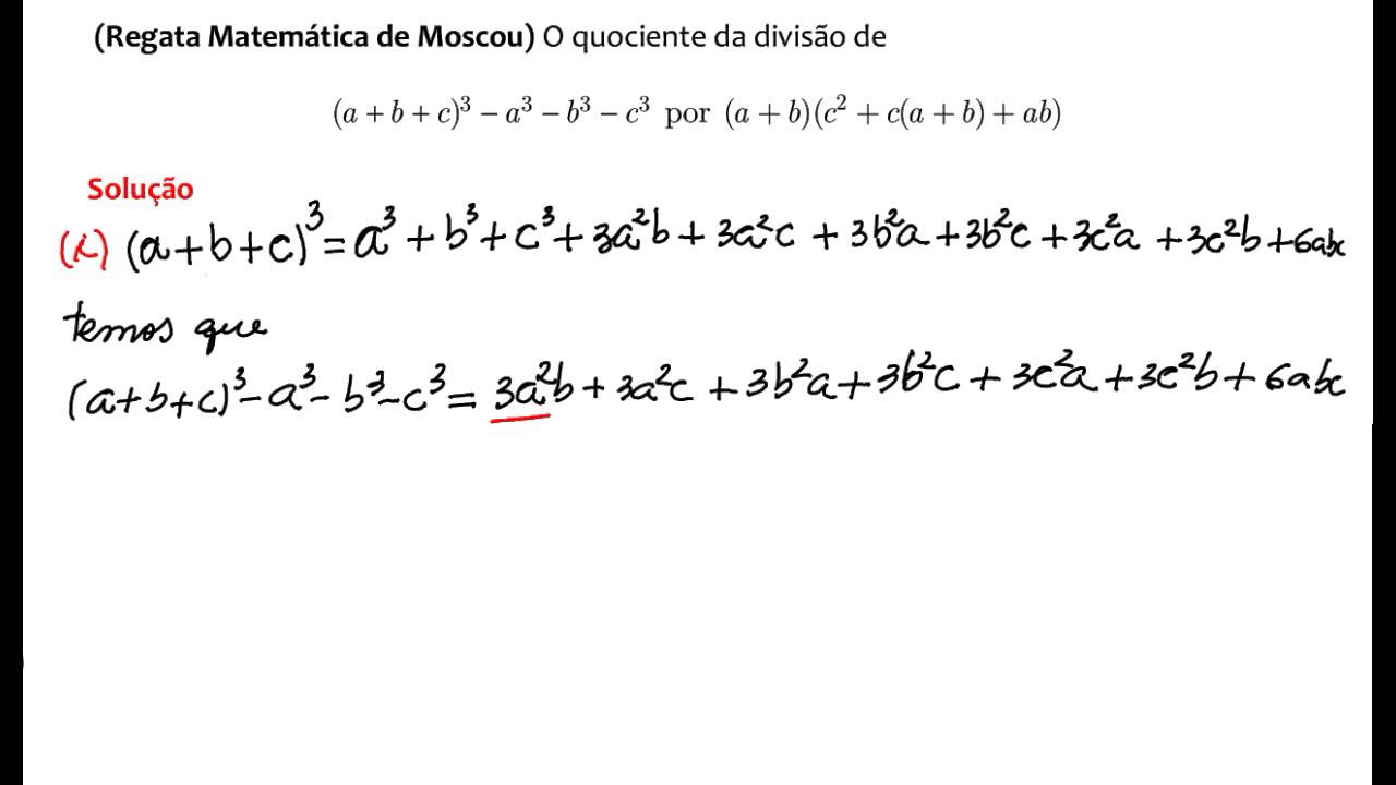 Exercícios Resolvidos : Fatoração de Expressões Algébricas - Exercício 8 - Avançado