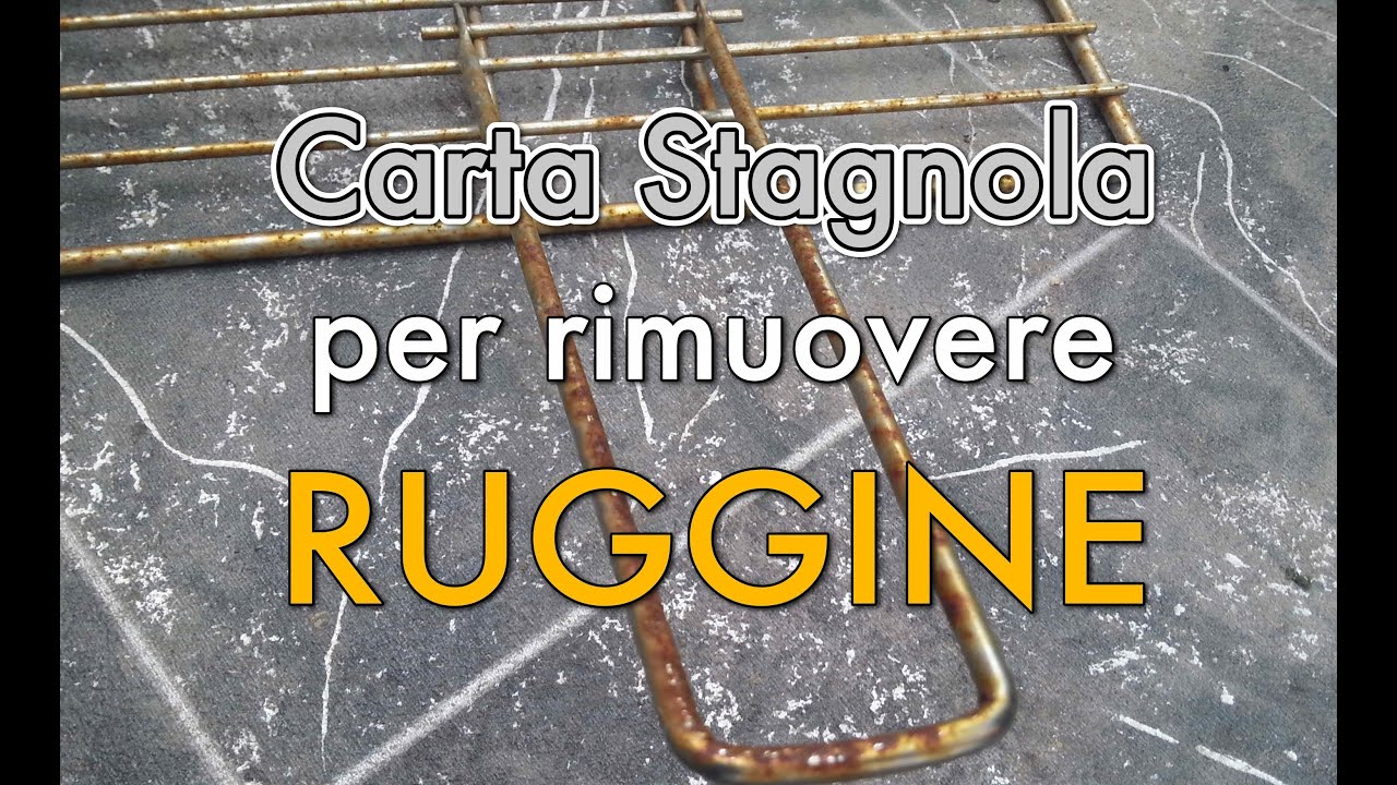 Come rimuovere la ruggine dalle cromature - tutorial FACILISSIMO con Carta Stagnola!