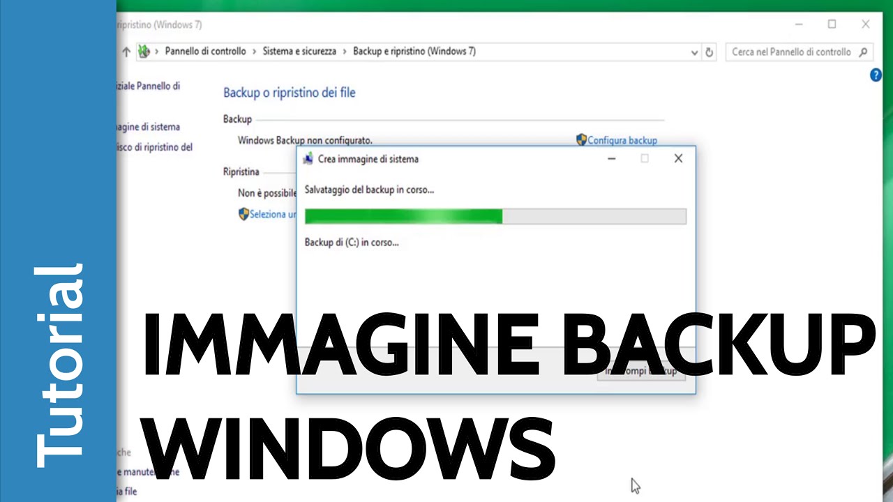 Creare una immagine di Backup direttamente da Windows (7/8/8.1/10)