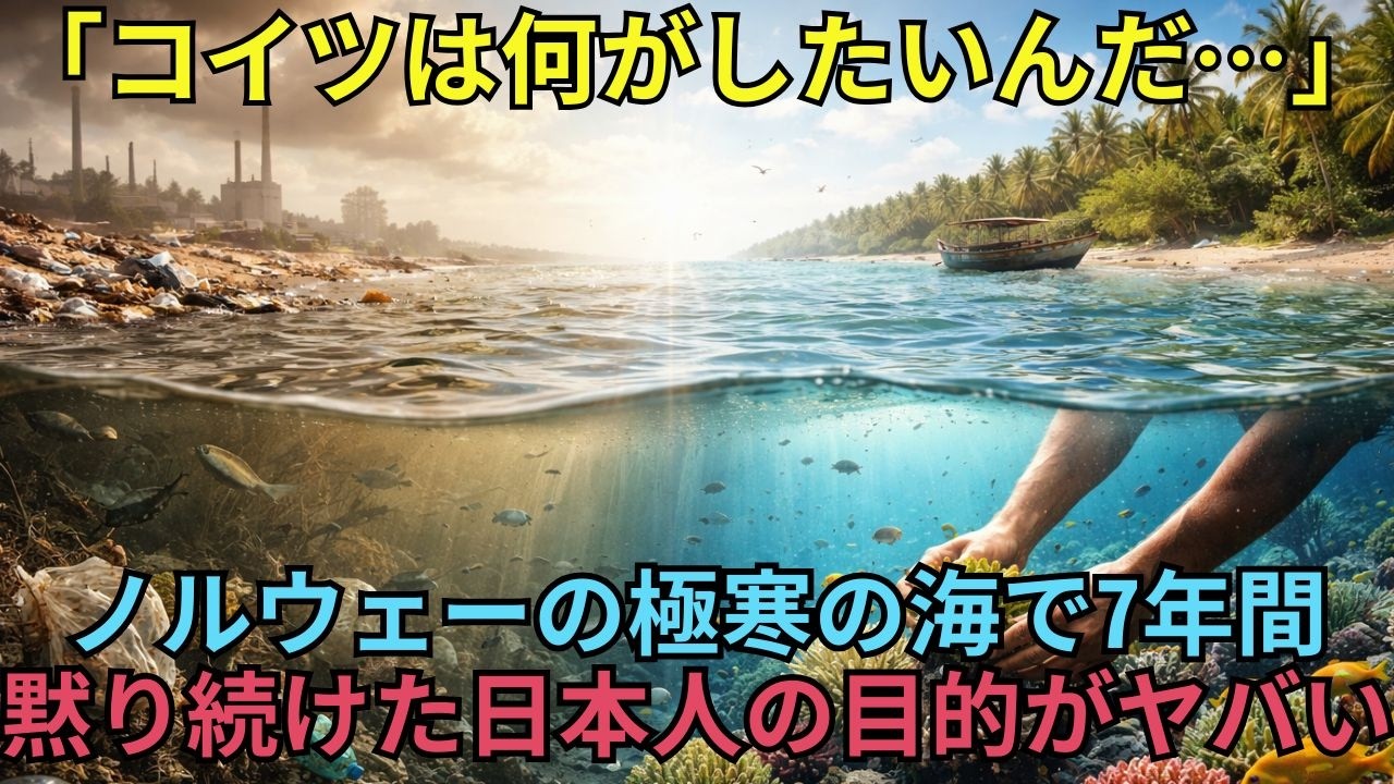 【海外の反応】「あなたは海を殺している」息子に告発された父親が日本人の助けで7年後に海を蘇らせた理由