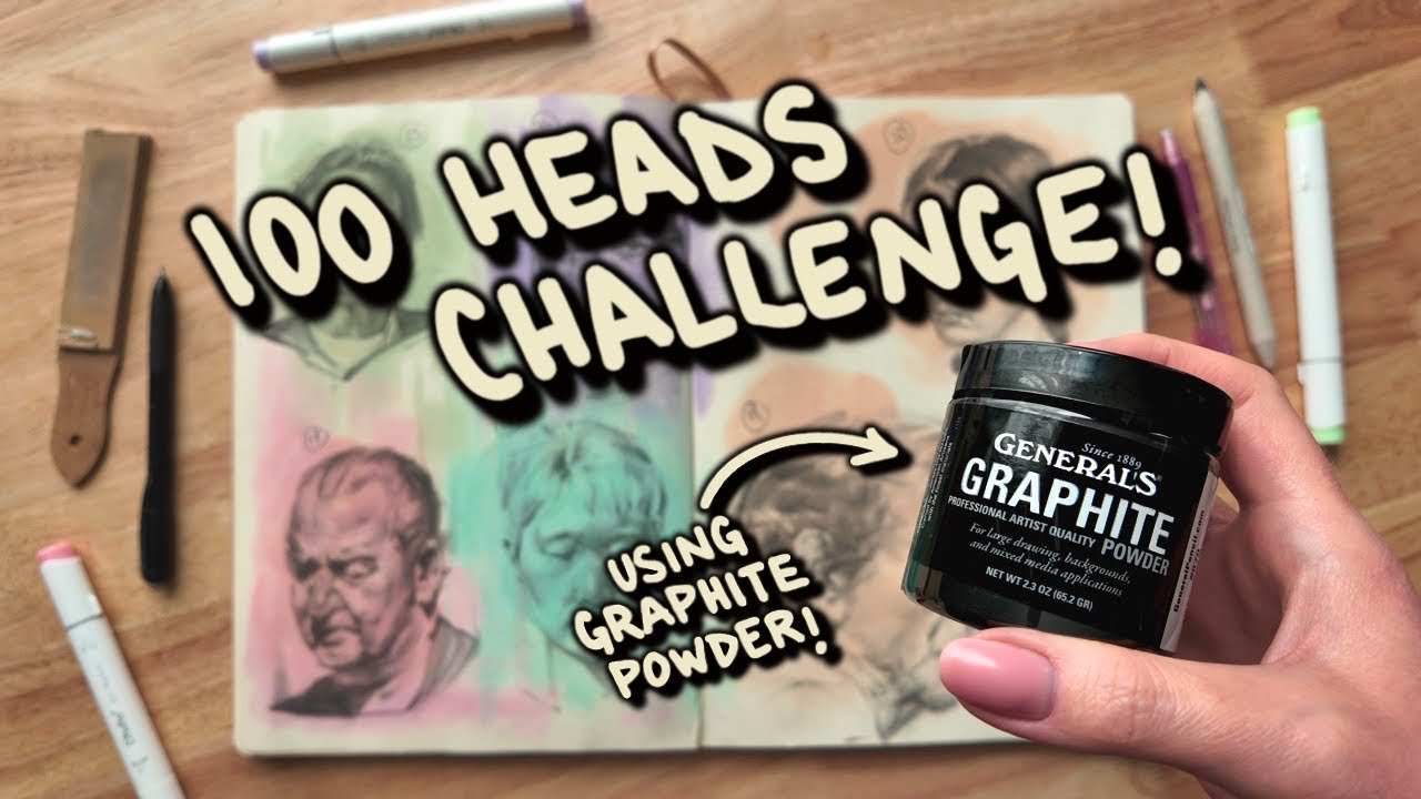 100 HEADS CHALLENGE - continues with graphite powder