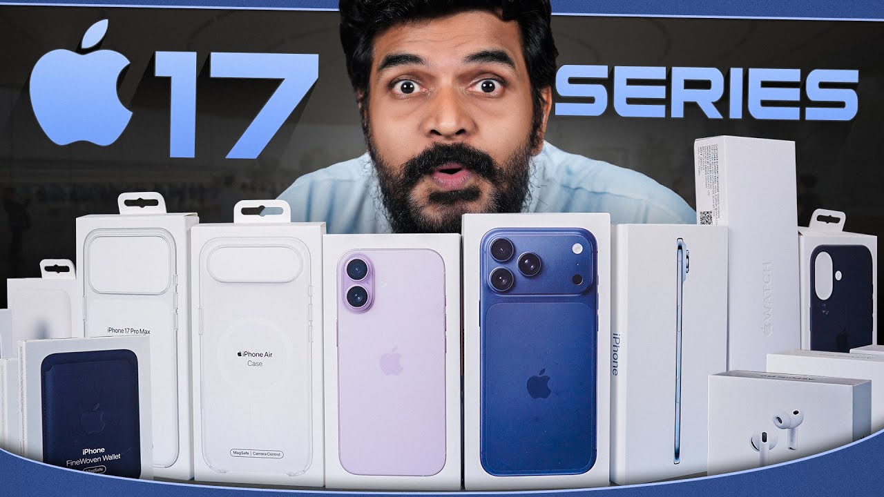 iPhone 17 Series Unboxing |  iPhone Air, 17 Pro Max, iPhone 17,  Watch Series 11 & AirPods Pro 3