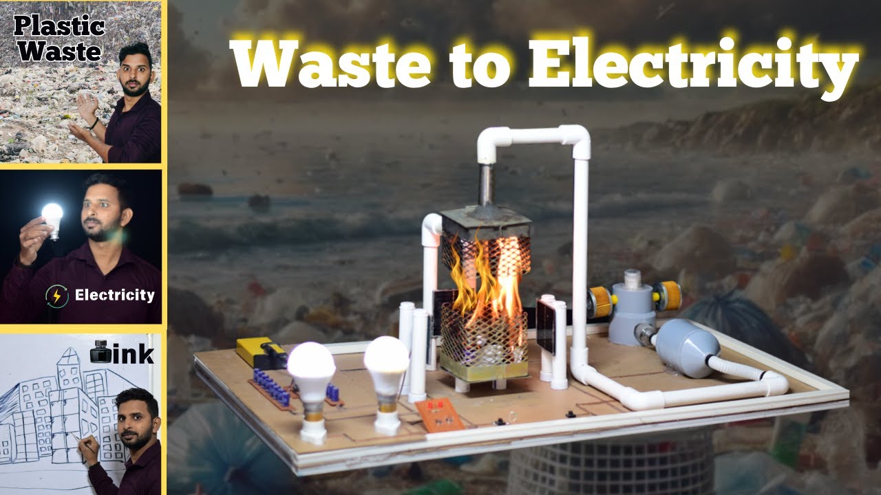 Waste Management Project Ideas | Waste to Electricity Generator | Pollution to Ink Converter