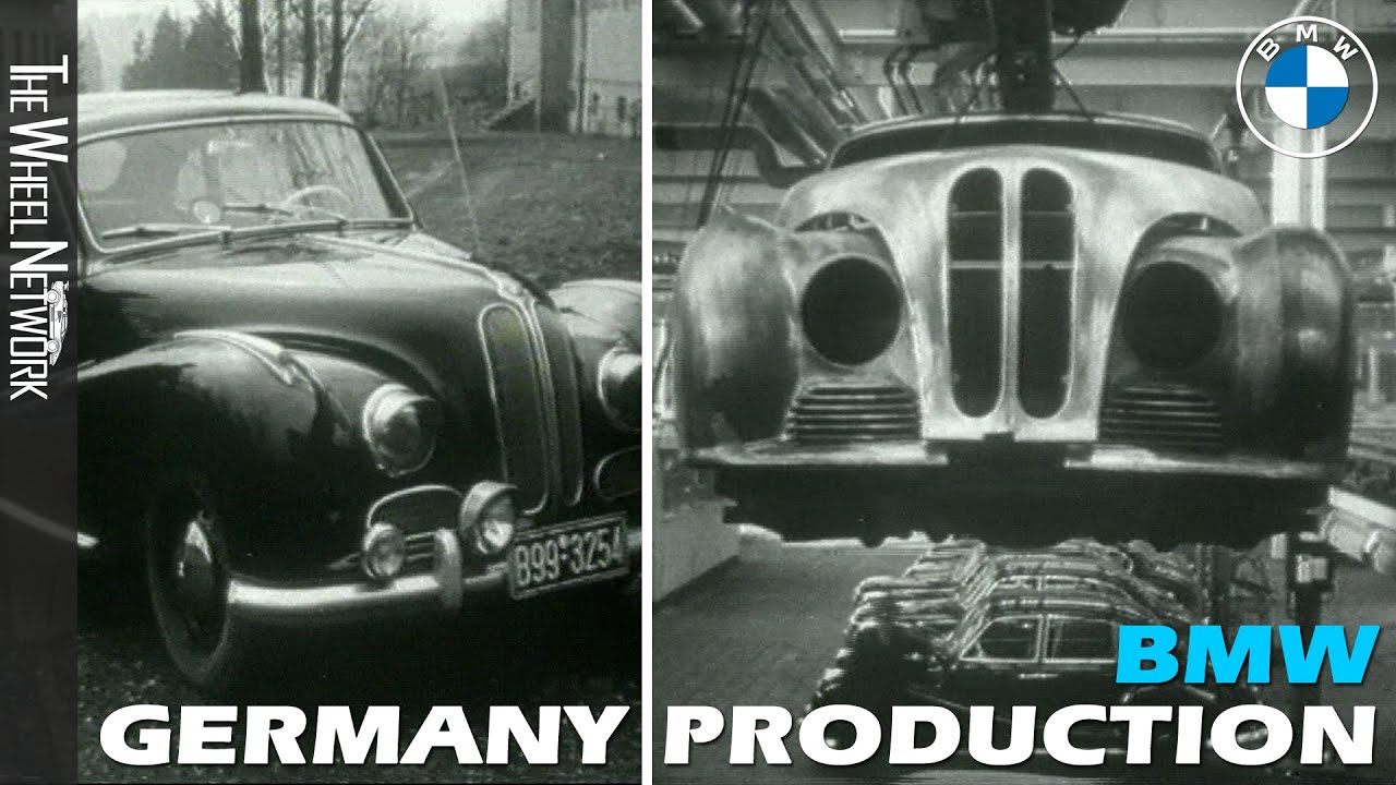 BMW 501 Production in Germany – Historic Footage (1952)