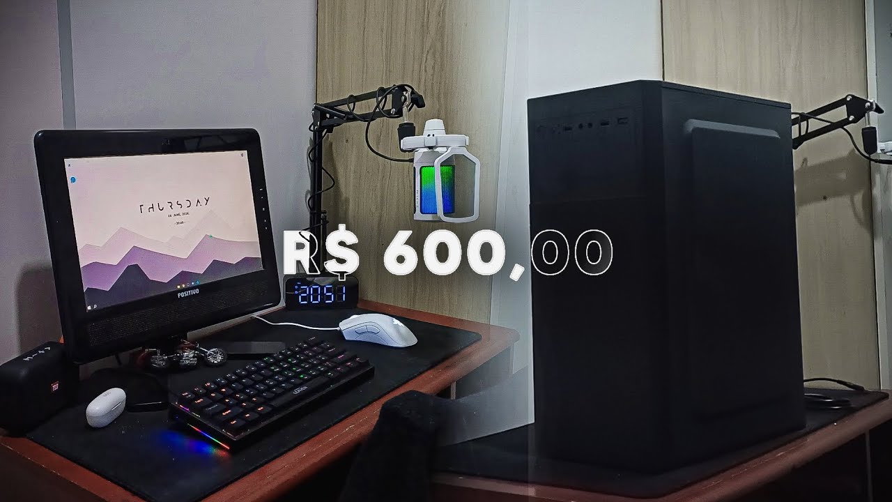 MEU PRIMEIRO PC! ❤️ i5 3470 8gb ram + teste em jogos