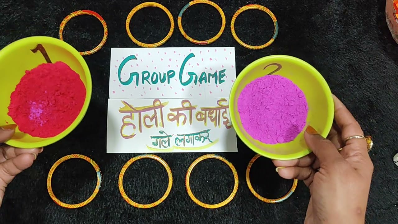 Group game Holi party/ kitty party game/holi party game/funny game😜 for holi party/ladies group game