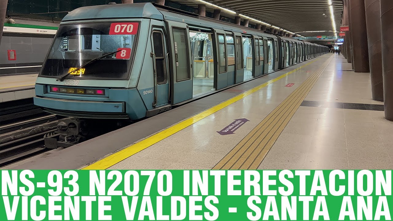 Metro De Santiago | NS-93 N2070 interestacion Vicente Valdes - Santa Ana