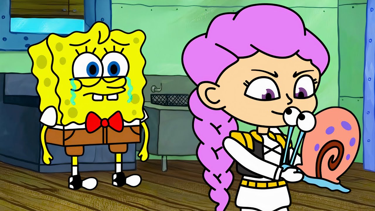 SpongeBob Lost Gary Sad Story (KPop Demon Hunters Animation)