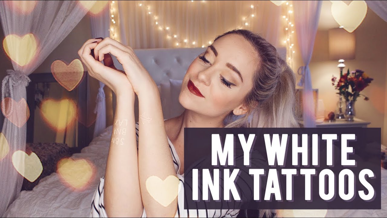MY WHITE INK TATTOOS! | LifeOfMeganandLiz