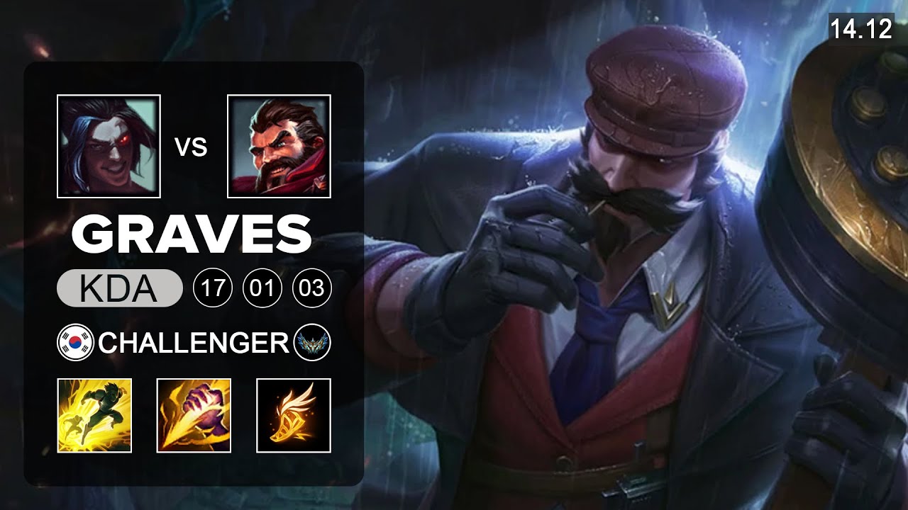 Graves vs Kayn Jungle - KR Challenger - Patch 14.12 Season 14