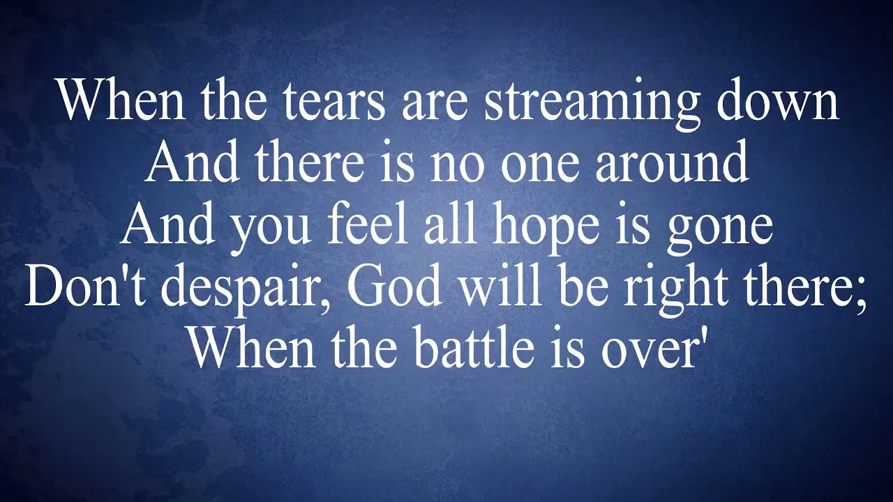 Don't wait till the battle is over shout now