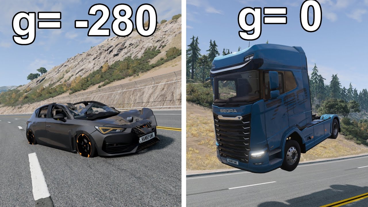 Beamng Ama Yerçekimi Rastgele Değişiyor!│ Beam.ng Drive