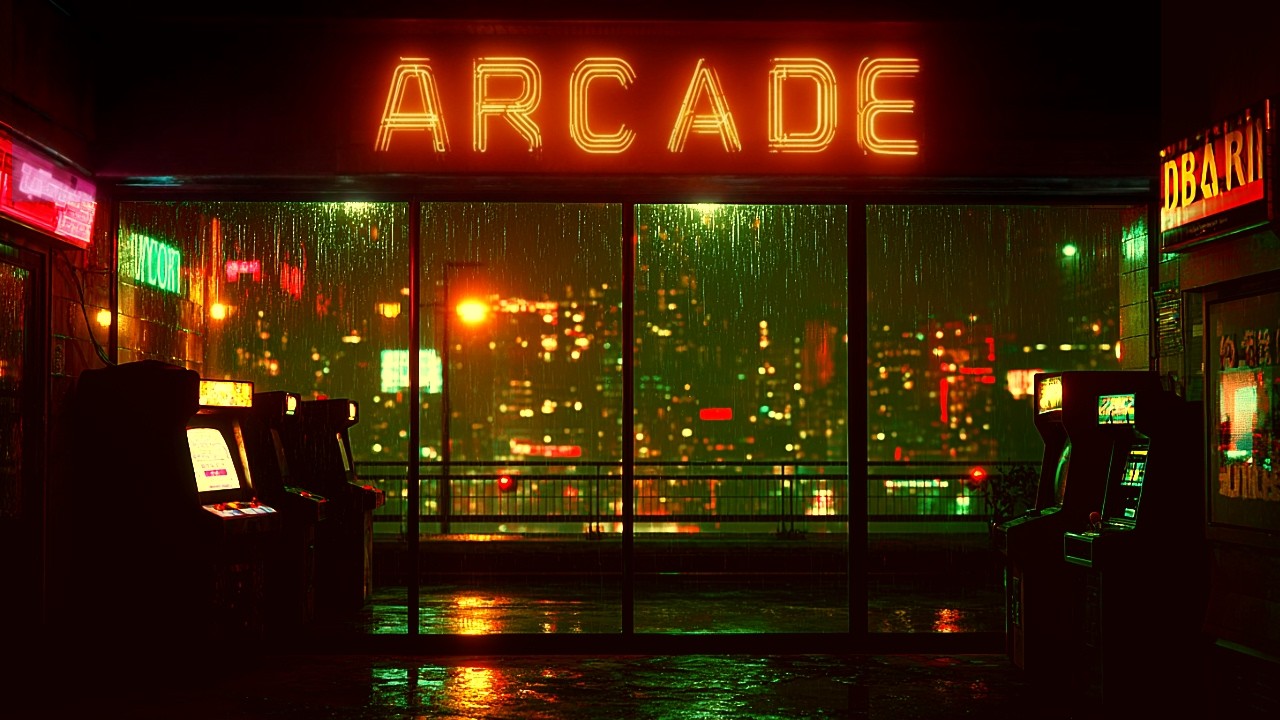 24/7 You’re Not Alone in This Empty Arcade | 80s Ambient Music 🕹️