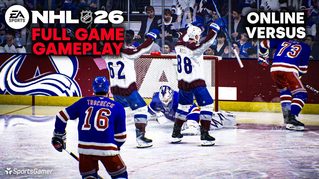 NHL 26: Игровой процесс RAW 4K, часть 2: «Эвеланш» против «Рейнджерс» | Nuge против KenuFHR (игра 1)