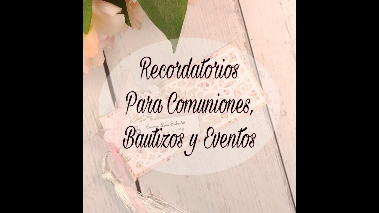 Recordatorios para Comuniones, Bautizos y Eventos