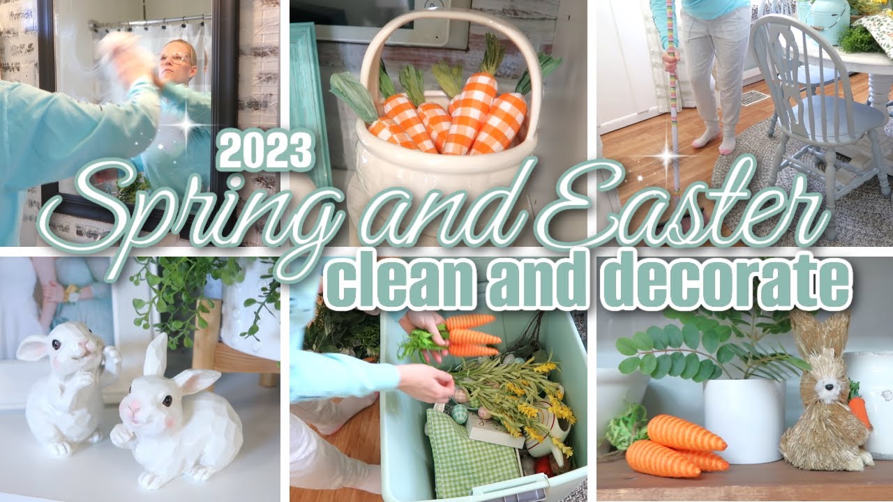 *NEW* SPRING AND EASTER CLEAN AND DECORATE | MAJOR CLEANING MOTIVATION | DAY IN THE LIFE