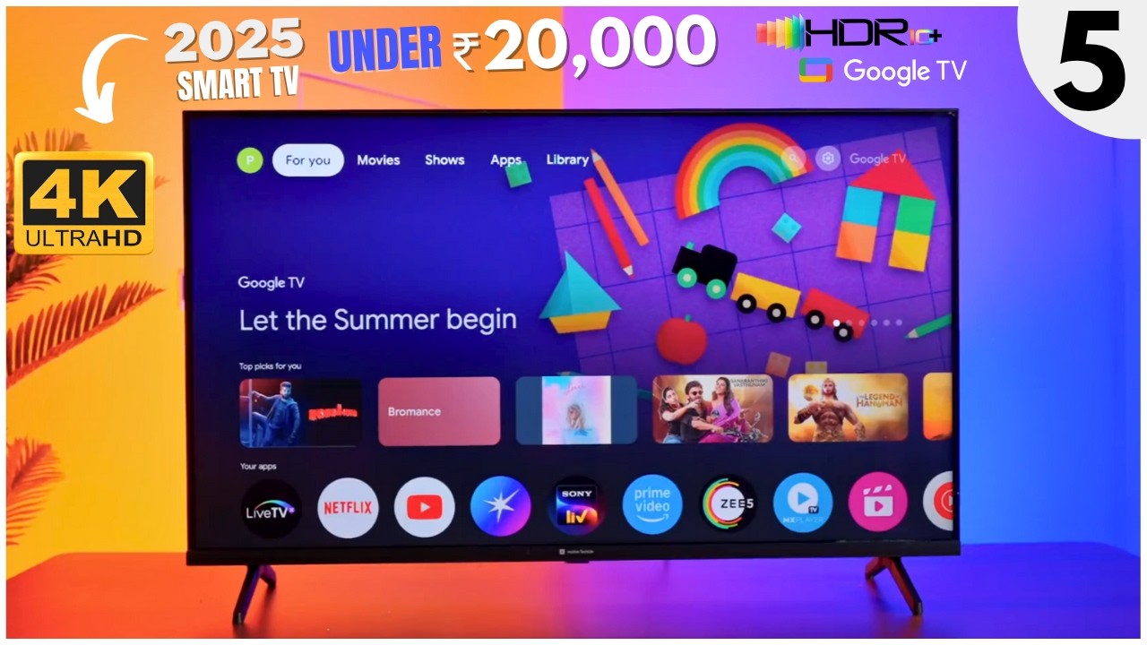 Best 43 INCH 4K Google Smart TV Under 20000🔥4K QLED Google TV Under 20000🔥Best 4K Smart TV Under 20K