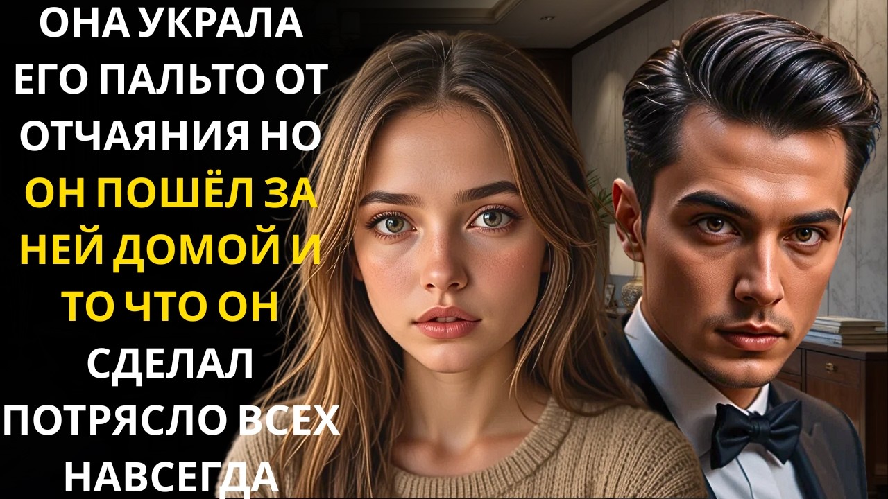 Миллиардер застал ее за кражей его пальто под дождем… и молча проследовал за ней до дома.
