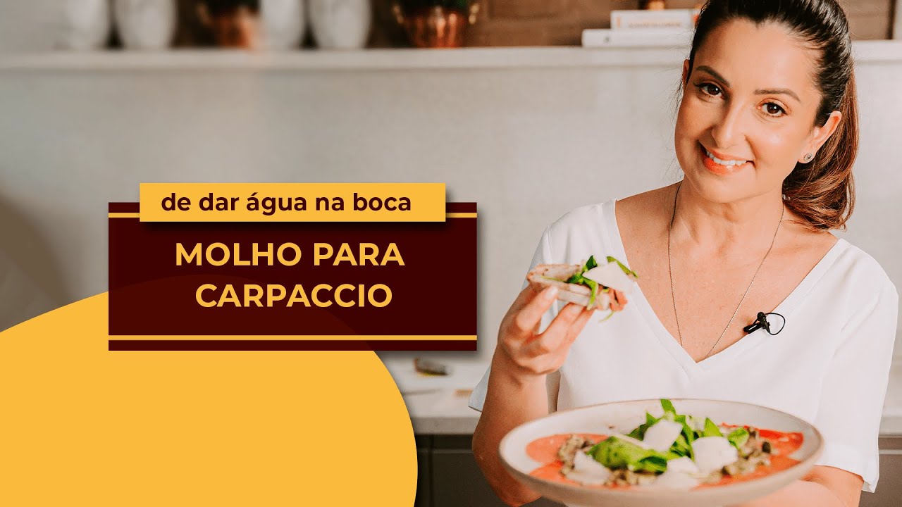 Molho delicioso e fácil de fazer para servir com Carpaccio