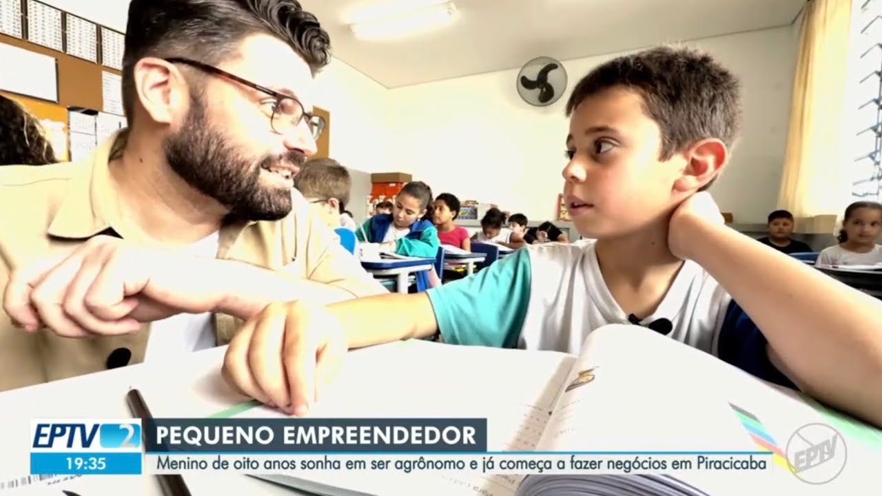 Pequeno Agrônomo: menino de 8 anos cria seu próprio negócio em Piracicaba
