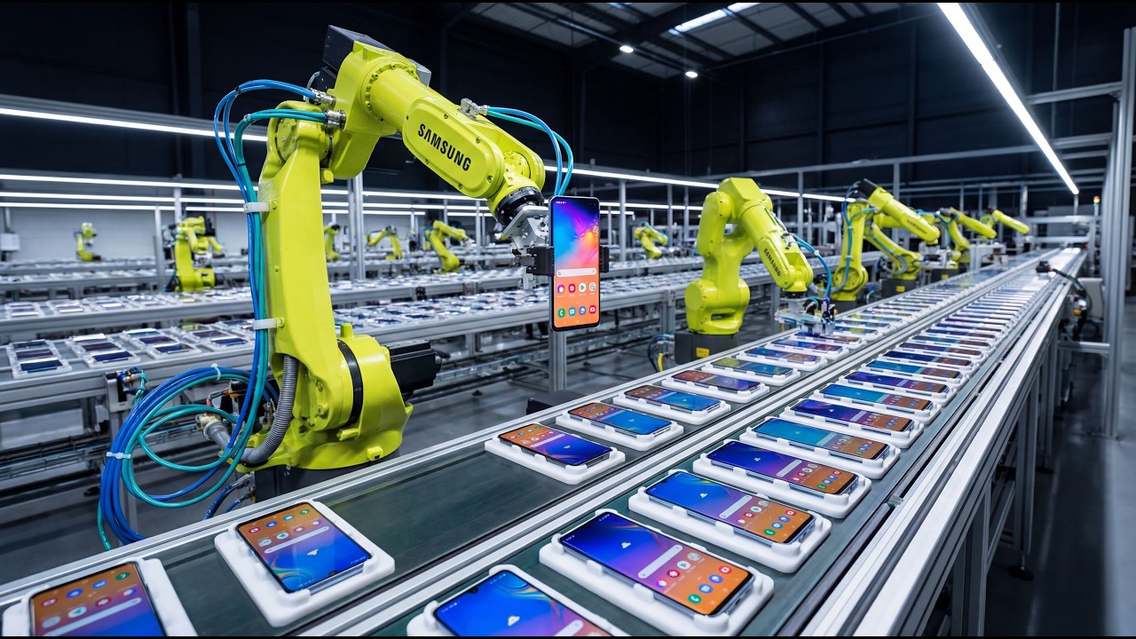 Inside Samsung's Futuristic Factory Where Robots Build Millions of Smartphones