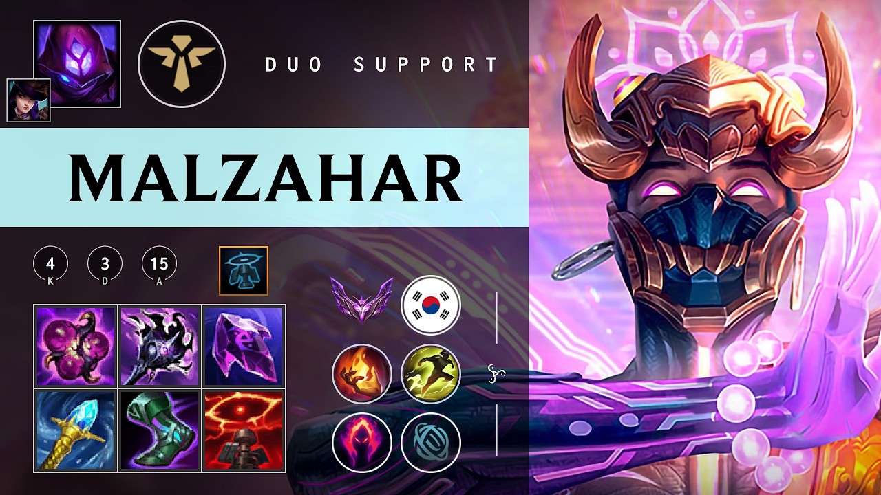 Malzahar Support vs Maokai - KR Master Patch 26.05