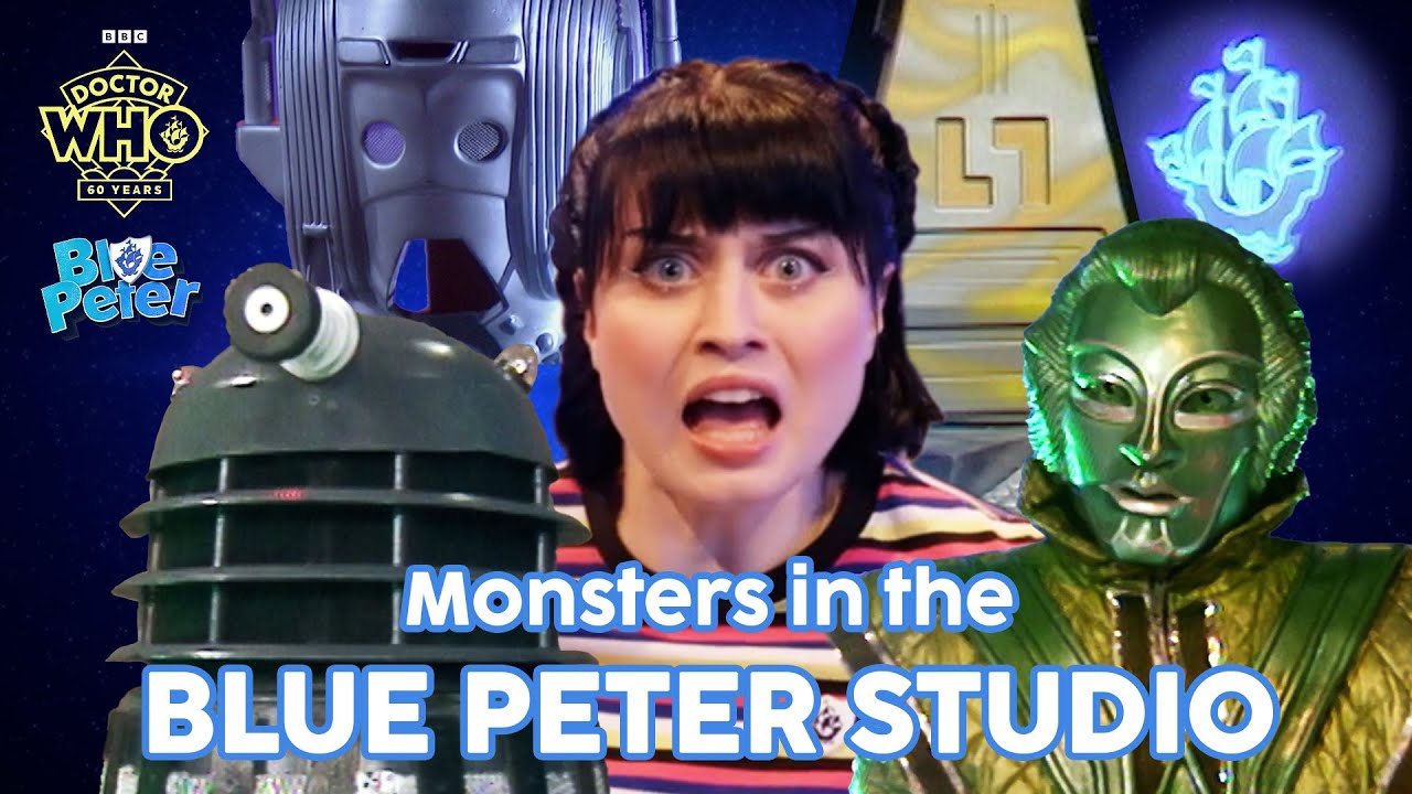 Doctor Who Monsters and Villains TAKE OVER the BLUE PETER studio!