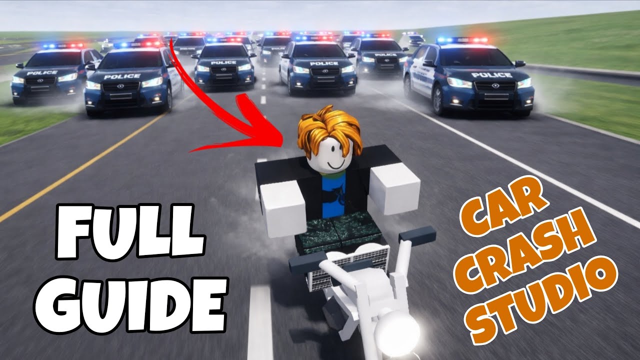 Как создать сцену погони полиции в CAR CRASH STUDIO 🚔 (Полный урок)
