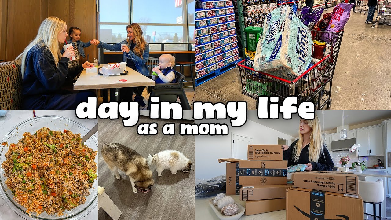 day in my life as a mom | morning errands, planning Kylah's birthday, making dog food & more!