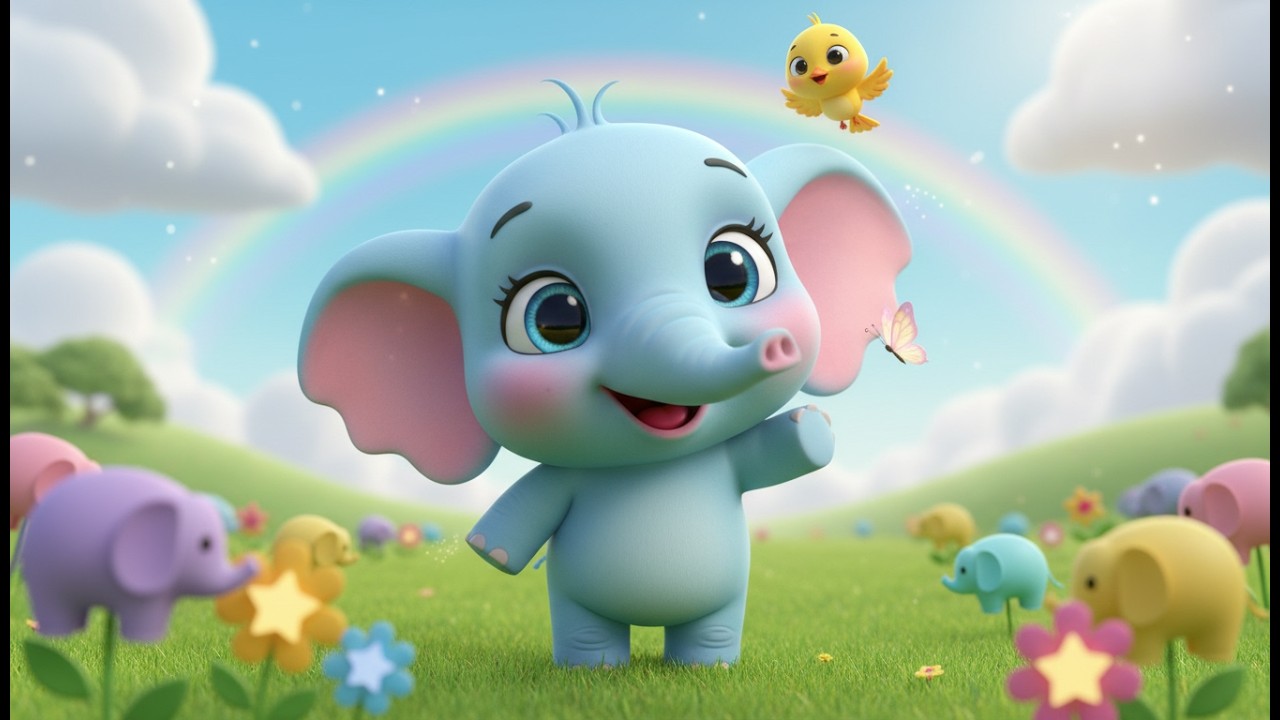 Petit Éléphant Joyeux 🐘 | Chanson pour Enfants | Comptine Bébé Amusante
