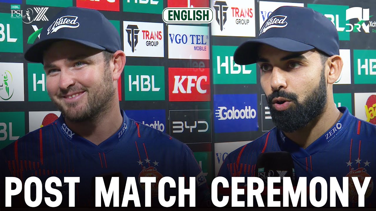 Post Match Ceremony | Multan Sultans vs Islamabad United | Match 13 | HBL PSL X | M3O1K