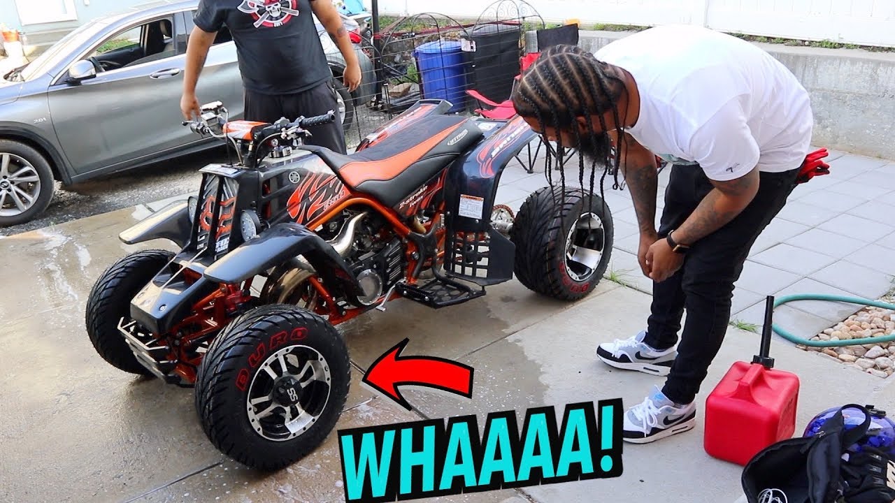 MANNY GETS NEW RIMS AND TIRES FOR HIS BANSHEE ! | BRAAP VLOGS