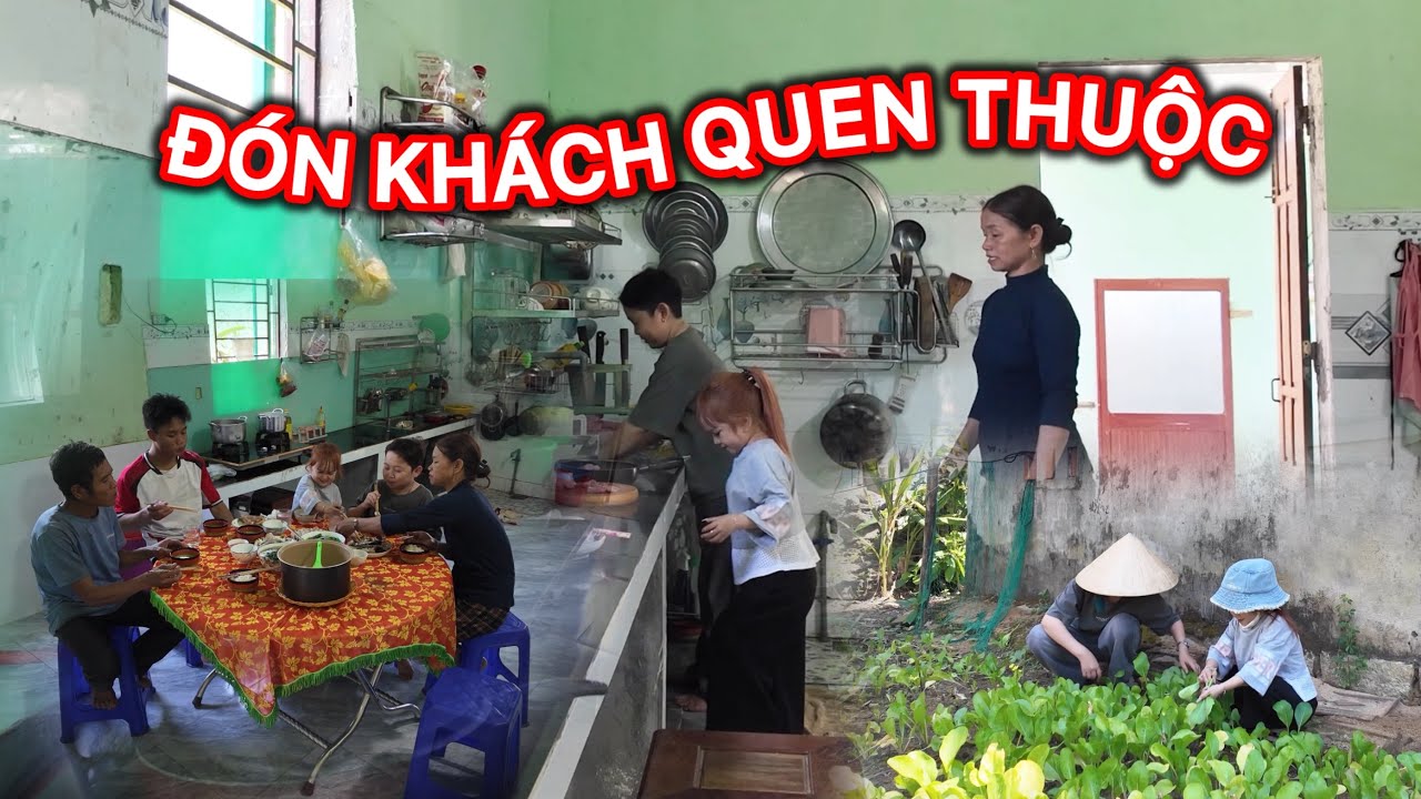Huyền Hrê Đón Vị Khách Quen Thuộc Bằng Bữa Cơm Dân Dã - Cả Gia Đình Cười Rộn Rã Nhộn Nhịp Trong Bếp