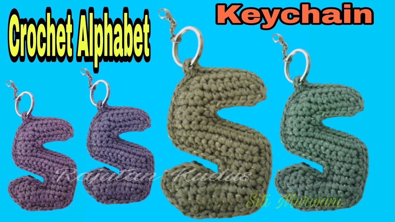 How to Crochet Amigurumi Keychain S || Cara Merajut Huruf S