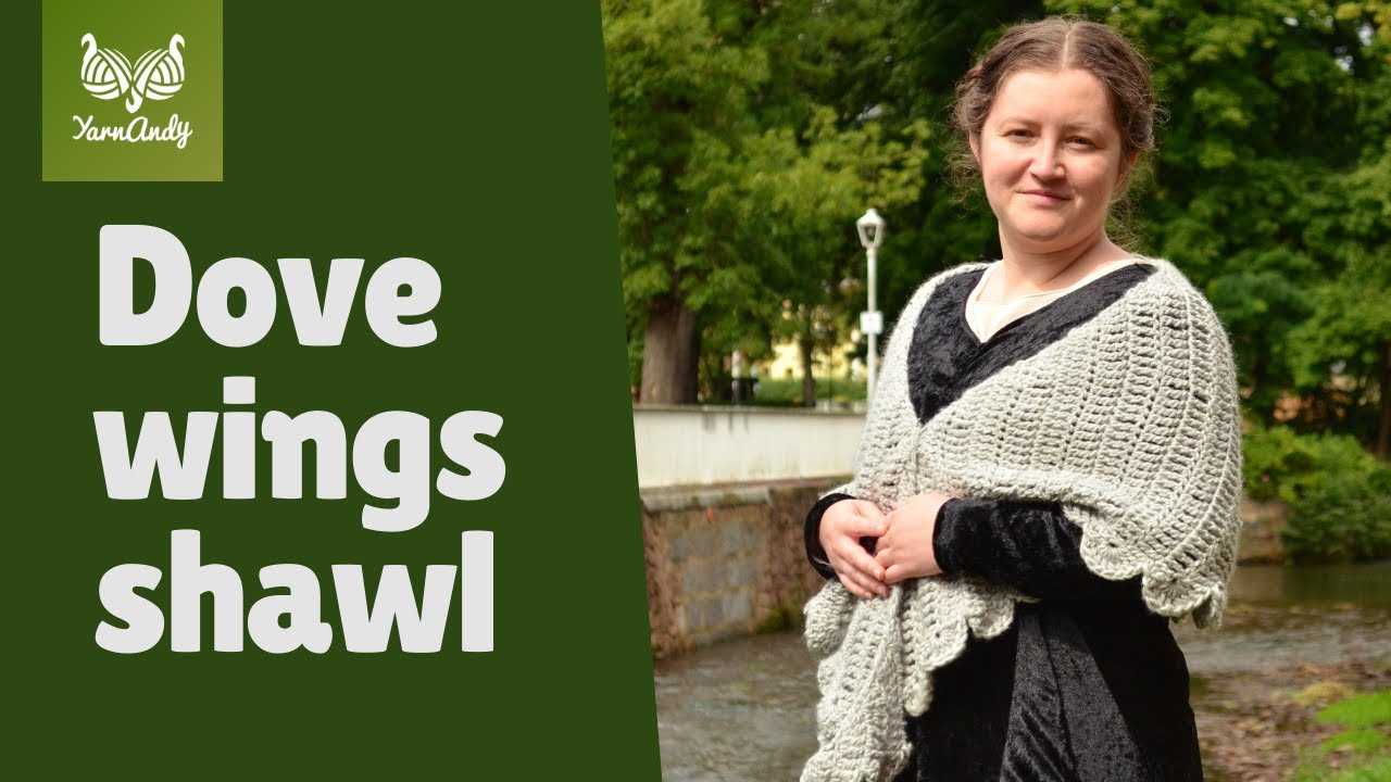 Dove wings shawl free pattern tutorial [CC]