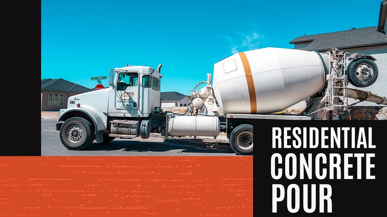 Residential Concrete Pour with Mini Concrete