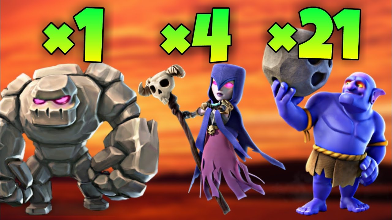 TH10 Queen Charge + GoBoWitch (Golem + Witch + Bowler) War Attack Strategy | Part 1 | Clash of Clans