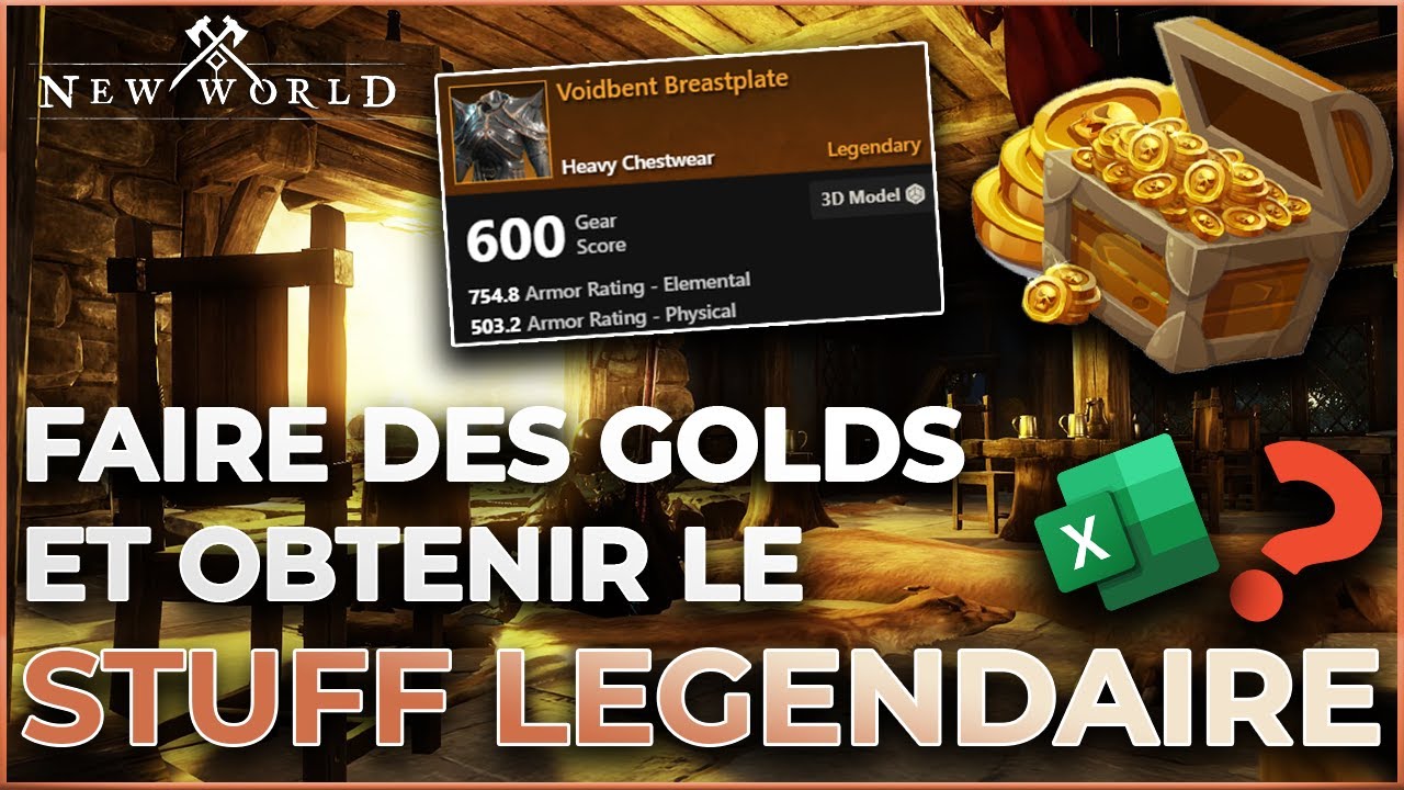 NEW WORLD - Obtenir l'équipement légendaire & faire masse de gold !