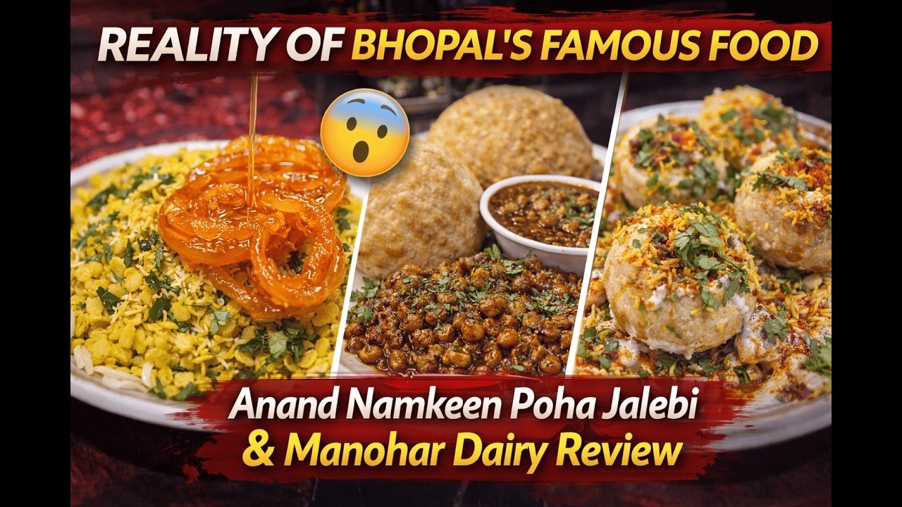 Bhopal ka Best Street Food 🤯 | Poha Jalebi, Chole Bhature & Dahi Puri