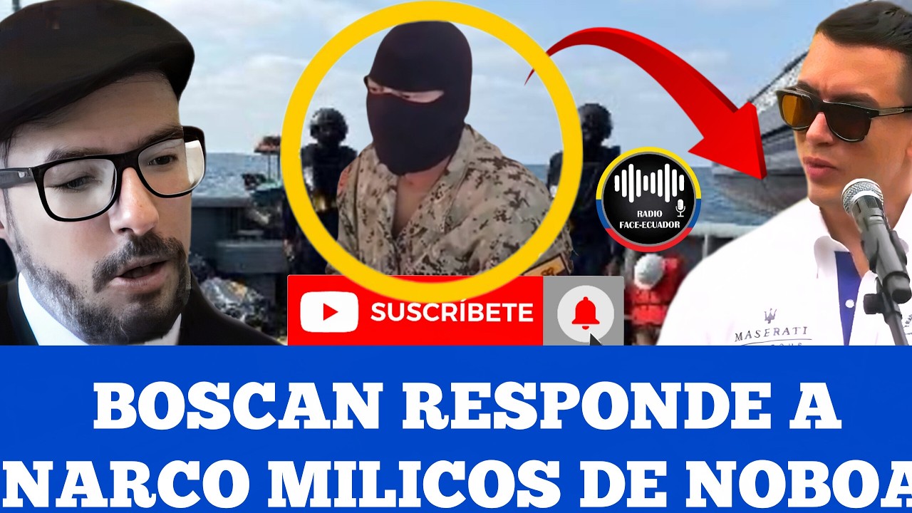 BOSCAN RESPONDE A LOS NARCO MILICOS Y LA VENTA SUSTANCIAS INCAUTADAS NOTICIAS ECUADOR RFE TV