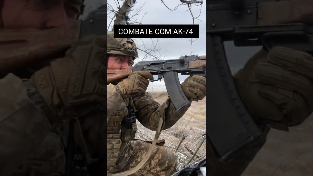 Soldado em defesa com AK-74