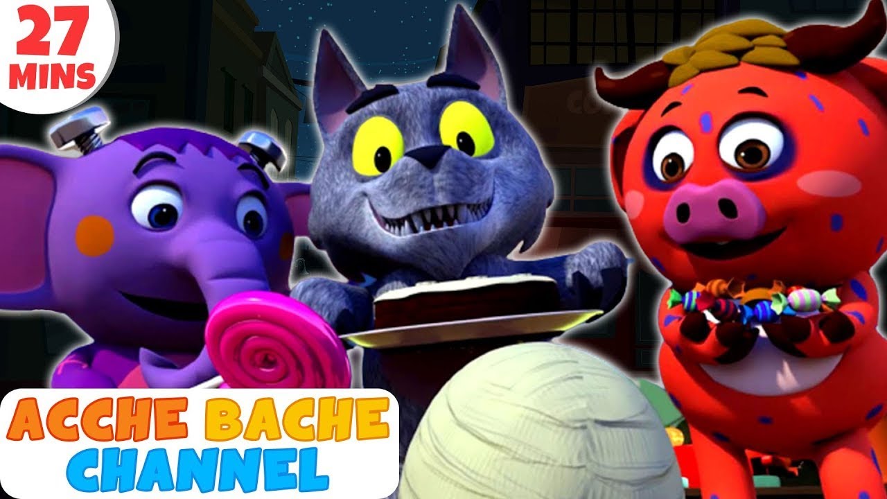 BHOOTIYA MELA | Spooky Fair Halloween song for kids & more by Acche Bache Channel