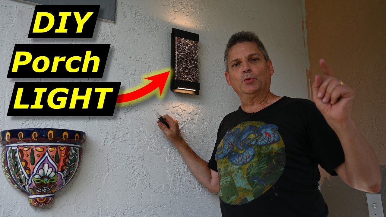 How to Install A Porch Light DIY Wall Sconce Light Installation