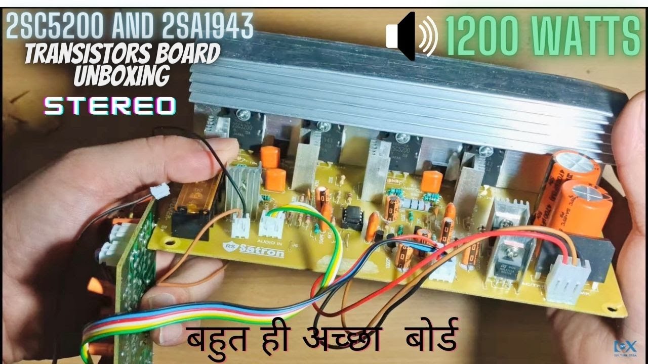 2sc5200 Amplifier Board full Wiring | 1200watts 2sc5200,1943 audio board full Detail | Transistors |
