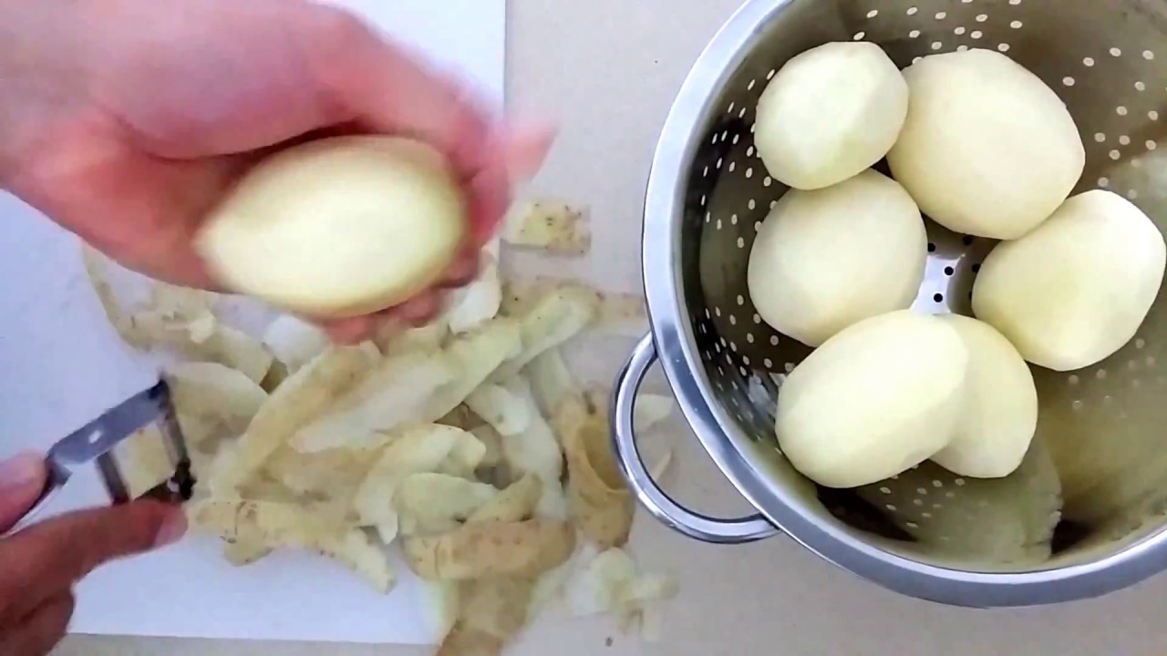 פירה עם בצל מטוגן, טעים ומהיר להכנה !!! (Easy to cook vegan Mashed Potatoes (Puree