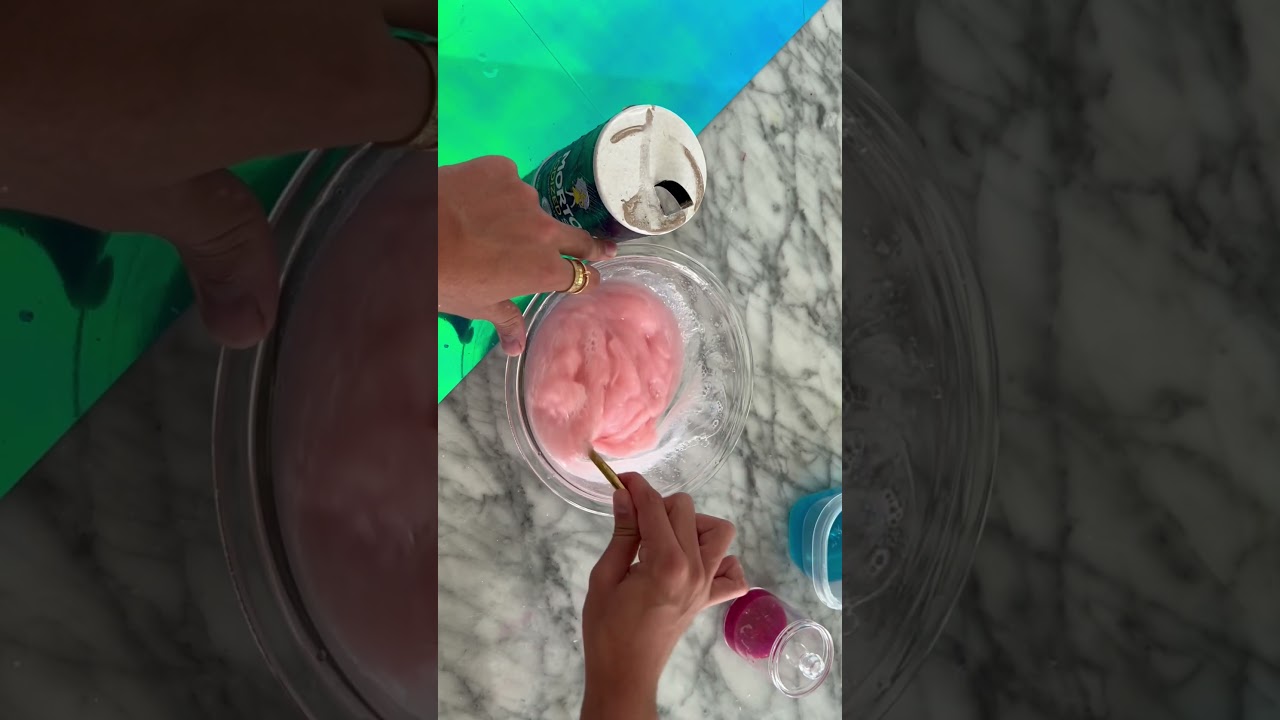 The lest the PINK dish soap slime ?!
