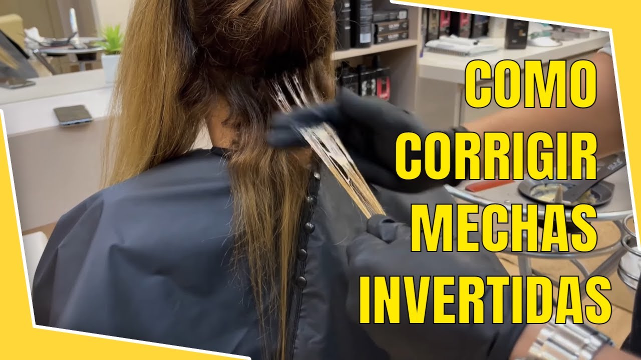 Como fazer uma correção com mechas invertidas