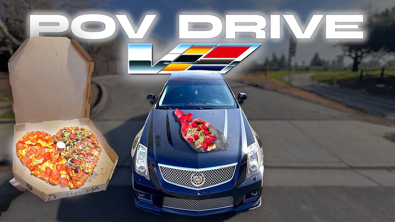 Rushing To A Date in my 600HP CTS-V - I Asked Her To Be My Valentine!!